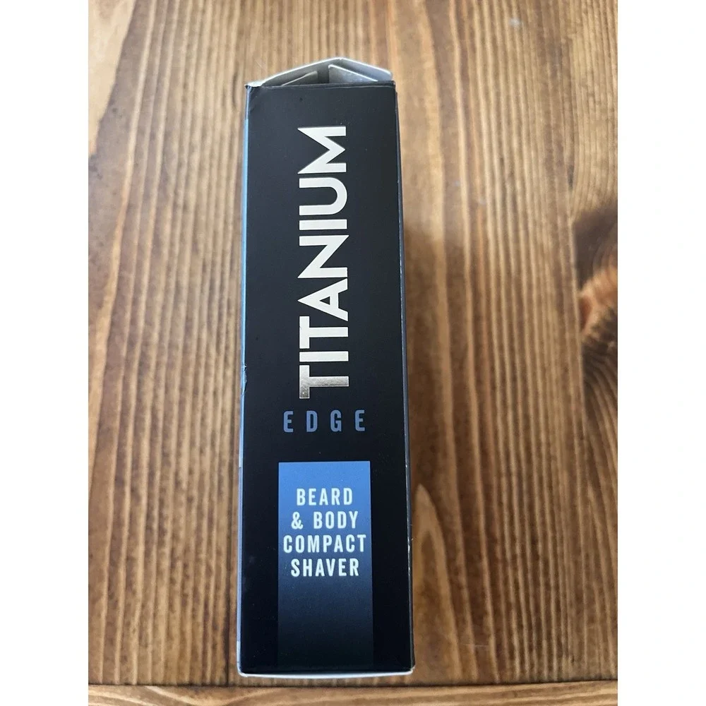Titanium Edge Beard‎ & Body Compact Shaver – Men's Electric Groomer for Face